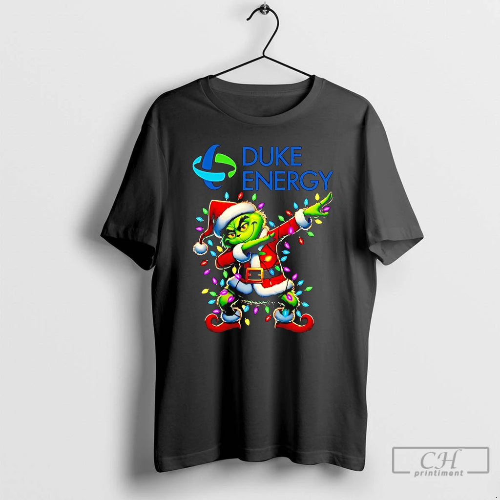 Classic Santa Grinch Dabbing Duke Energy Christmas Light T Shirts Hoodie Sweatshirt | PurePodTees.com