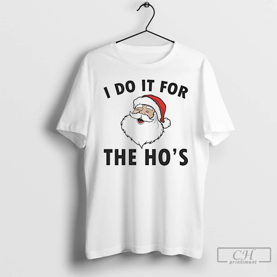 Classic Santa Claus I Do It For The Hos T Shirts Hoodie Sweatshirt | PurePodTees.com