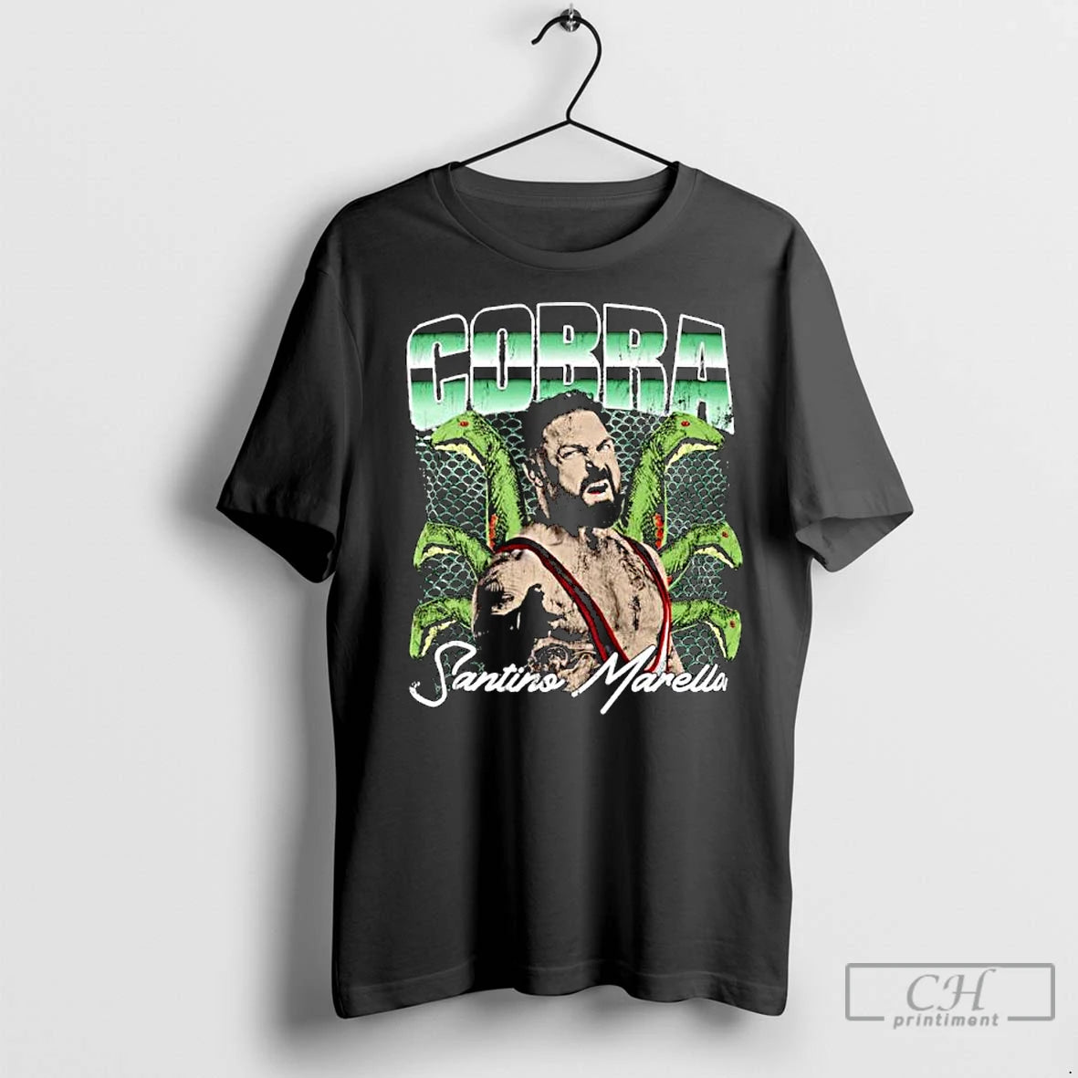 Classic Santino Marella Cobra Vintage Ornaments Shirt Hoodie Sweatshirt | PurePodTees.com