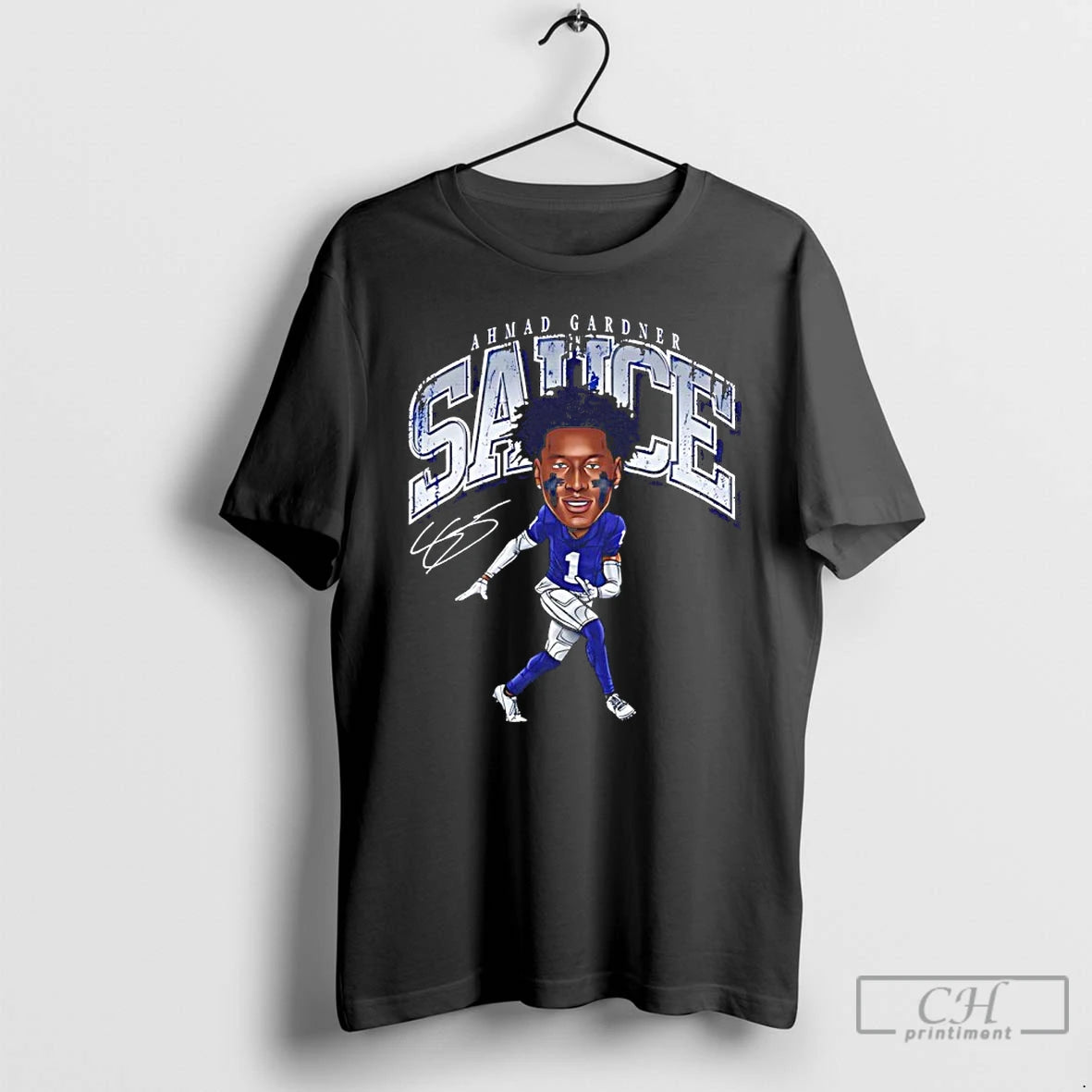Classic Sauce Gardner Indianapolis Colts Player Signature Cartoon Shirt Hoodie Sweatshirt | PurePodTees.com