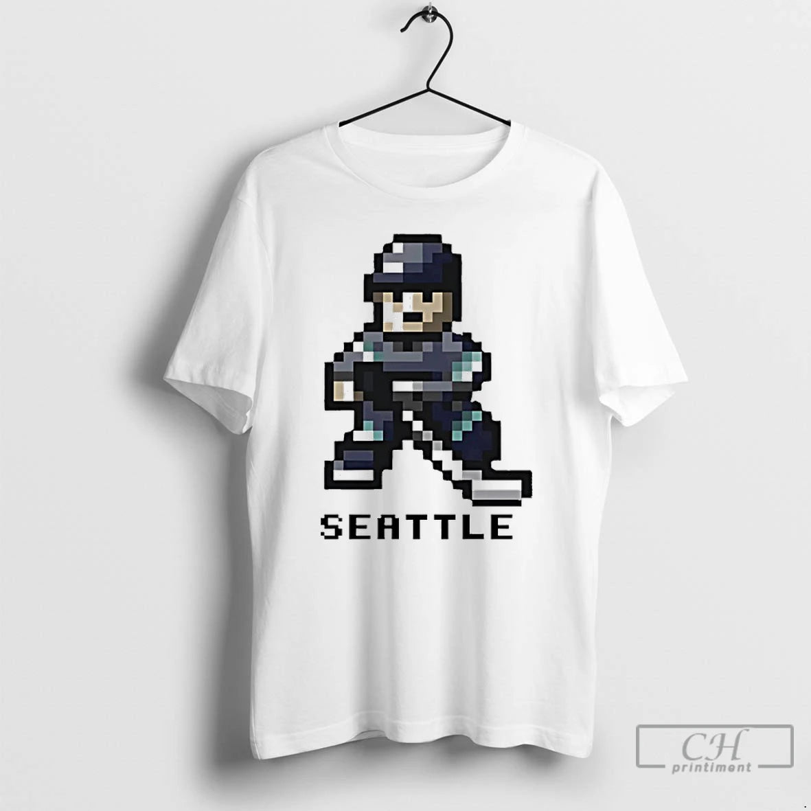 Classic Seattle Kraken Hockey 8 Bit Retro Baller T Shirts Hoodie Sweatshirt | PurePodTees.com