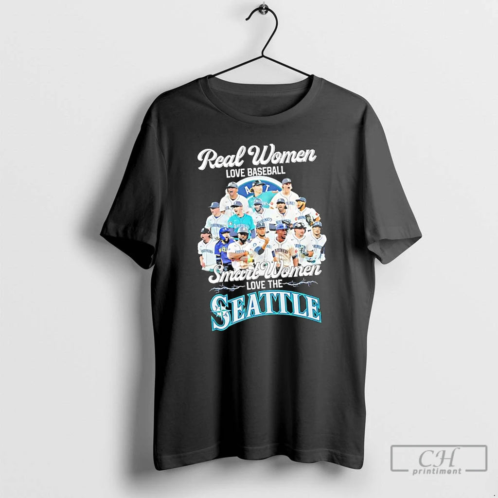 Classic Seattle Mariners Real Women Love Baseball Smart Women Love The Seattle T Shirts