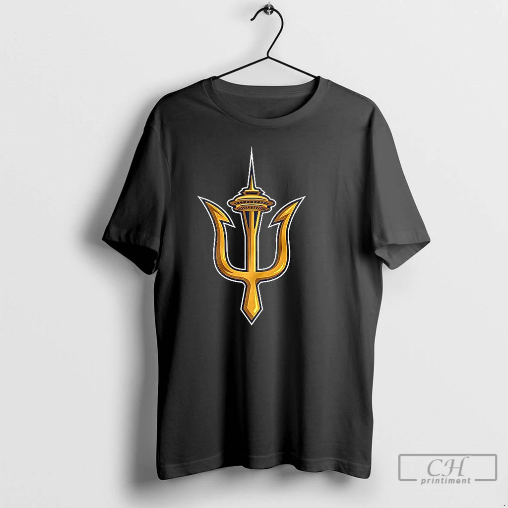 Classic Seattle Mariners Baseball Space Needle Trident T Shirts