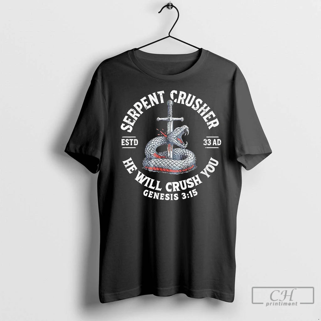 Classic Serpent Crusher Estd 33 Ad He Will Crush You Genesis 3 15
