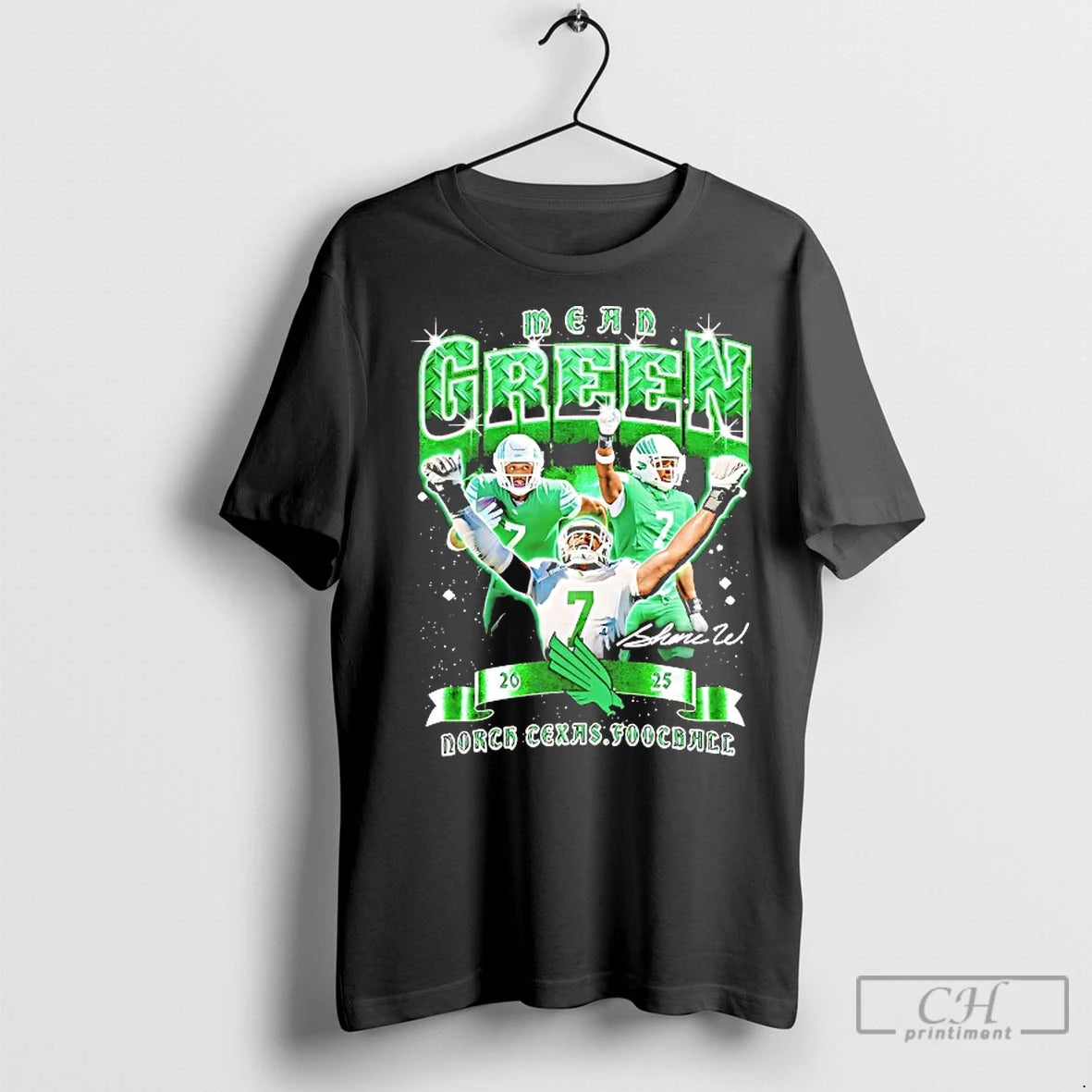 Classic Shane Whitter Picture Collage 2025 North Texas Mean Green Shirt Hoodie Sweatshirt | PurePodTees.com