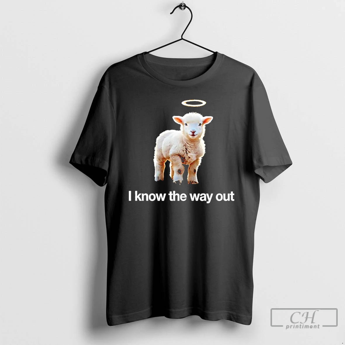 Classic Sheep I Know The Way Out T Shirts Hoodie Sweatshirt | PurePodTees.com