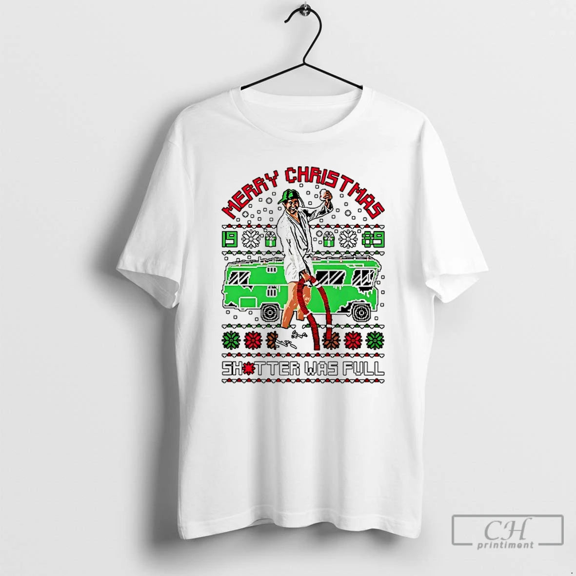 Classic Shitter Was Full Merry Christmas 2025 Ugly Shirt Hoodie Sweatshirt | PurePodTees.com