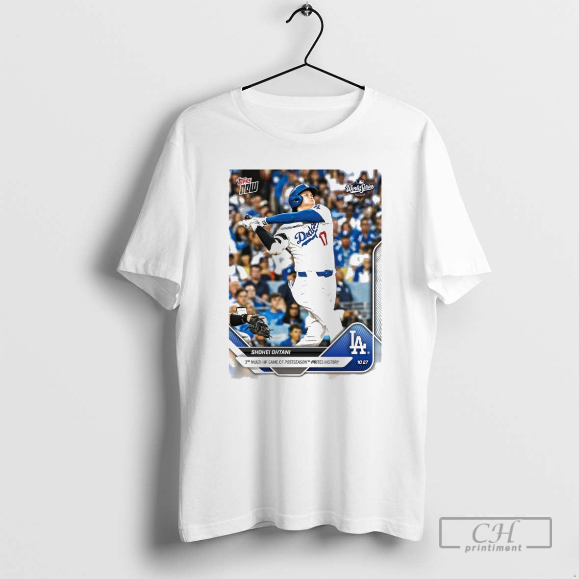 Classic Shohei Ohtani 2025 Mlb Topps Los Angeles Dodgers 3rd Multi Hr Game Of Postseason Shirt Hoodie Sweatshirt