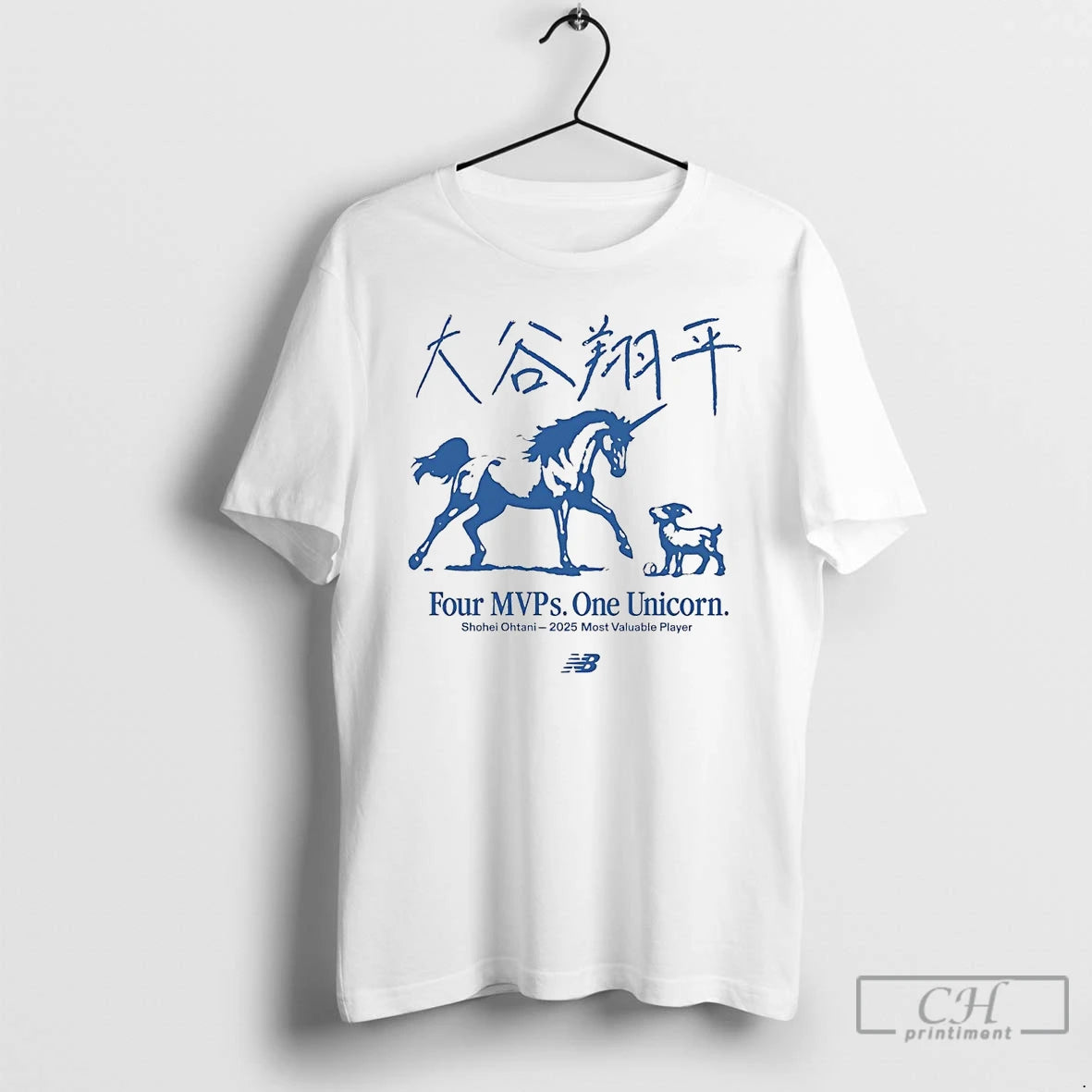 Classic Shohei Ohtani 2025 Four Mvps One Unicorn Shirt Hoodie Sweatshirt | PurePodTees.com