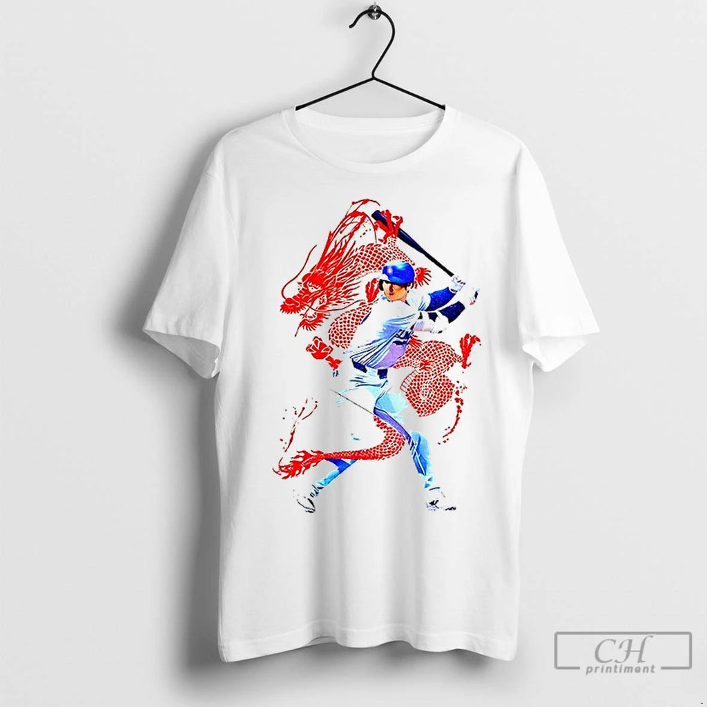 Classic Shohei Ohtani 50 Hr 50 Japan The Dragon Flew Away Los Angeles Dodgers Mlb Shirt Hoodie Sweatshirt | PurePodTees.com