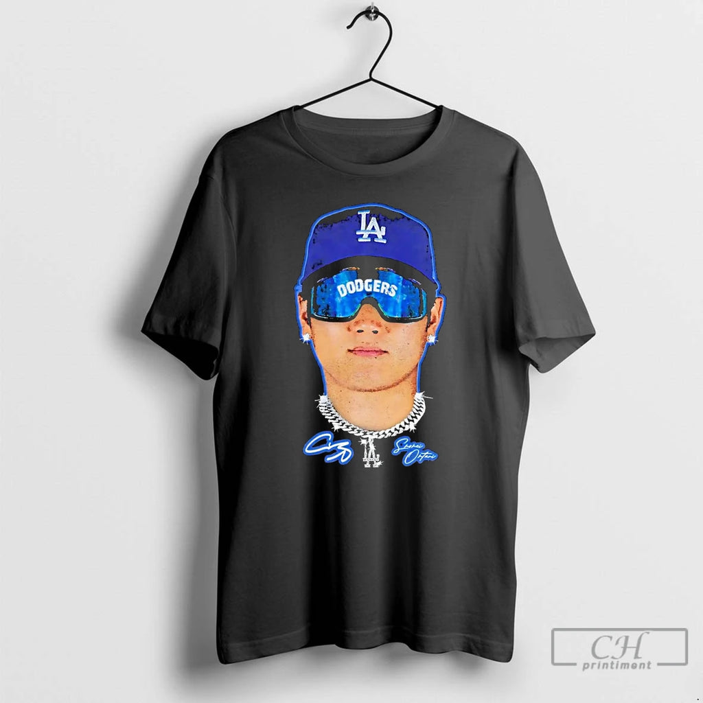 Classic Shohei Ohtani Big Face Los Angeles Dodgers Shirt Hoodie Sweatshirt | PurePodTees.com