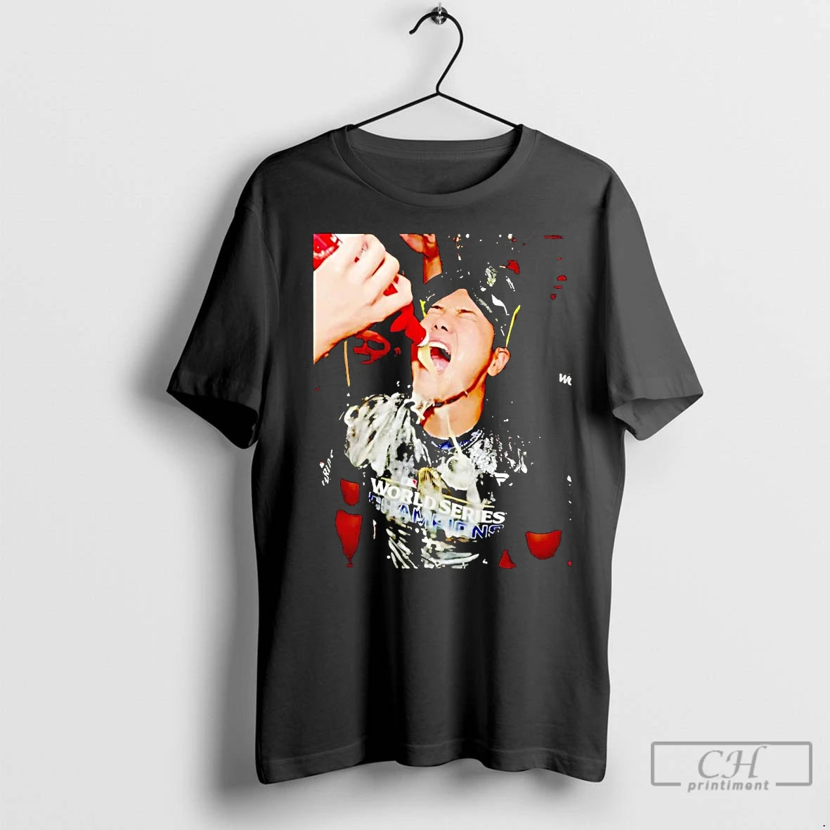 Classic Shohei Ohtani Drinking Celebration 2025 Dodgers Champions Shirt Hoodie Sweatshirt | PurePodTees.com