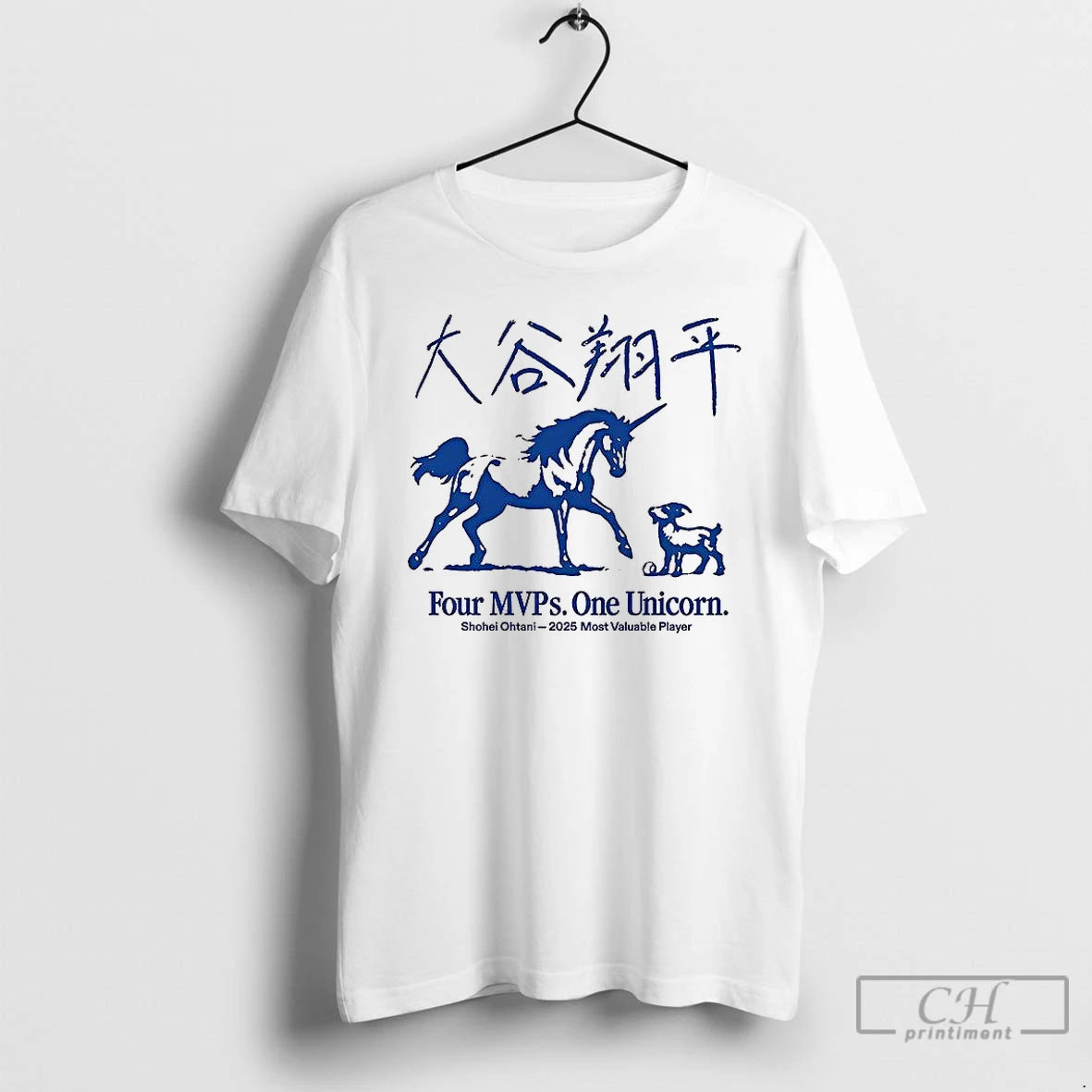 Classic Shohei Ohtani Four Mvps One Unicorn 2025 Most Valuable Player Shirt Hoodie Sweatshirt | PurePodTees.com