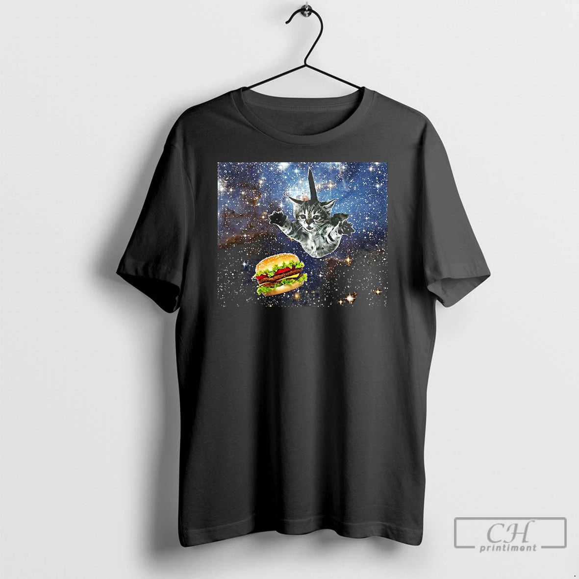 Classic Silly Cats Hamburger Space Shirt Hoodie Sweatshirt | PurePodTees.com