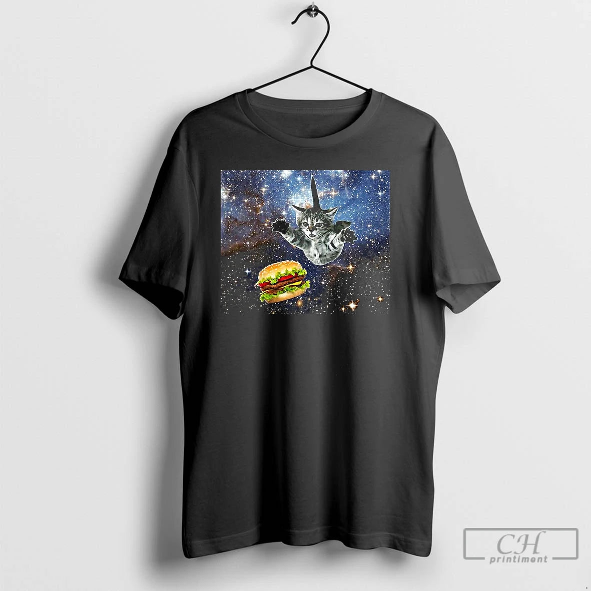 Classic Silly Cats Hamburger Space T Shirts Hoodie Sweatshirt | PurePodTees.com