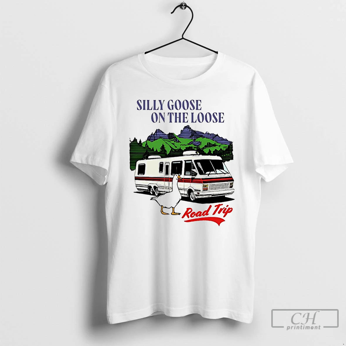 Classic Silly Goose On The Road Trip T Shirts Hoodie Sweatshirt | PurePodTees.com