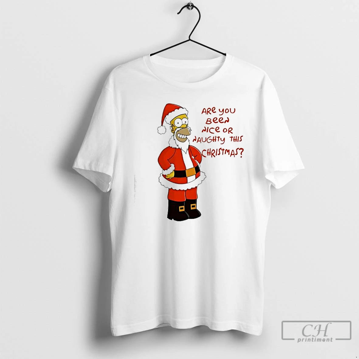 Classic Simpsons Are You Been Nice Or Naughty This Christmas Shirt Hoodie Sweatshirt | PurePodTees.com