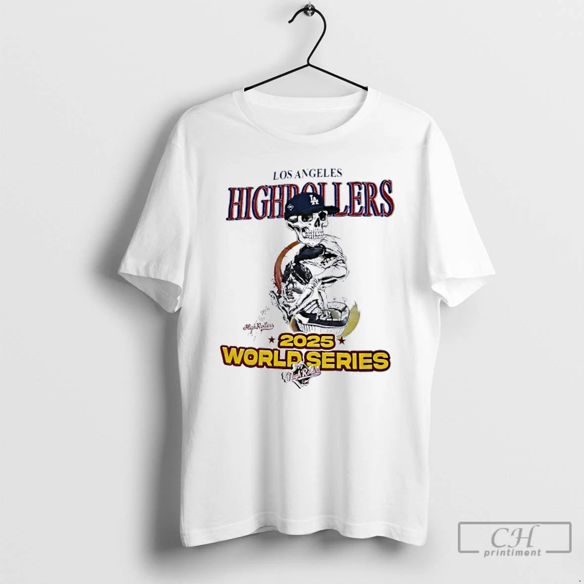 Classic Skeleton Los Angeles Highrollers World Series 2025 T Shirts Hoodie Sweatshirt | PurePodTees.com