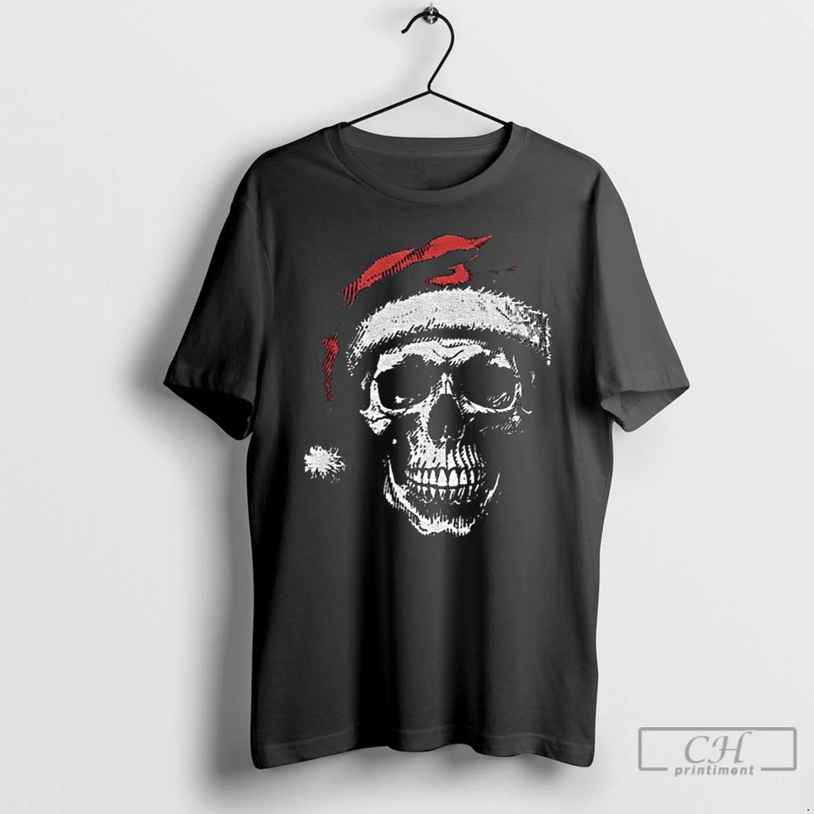 Classic Skeleton Santa Gothic Christmas Shirt Hoodie Sweatshirt | PurePodTees.com