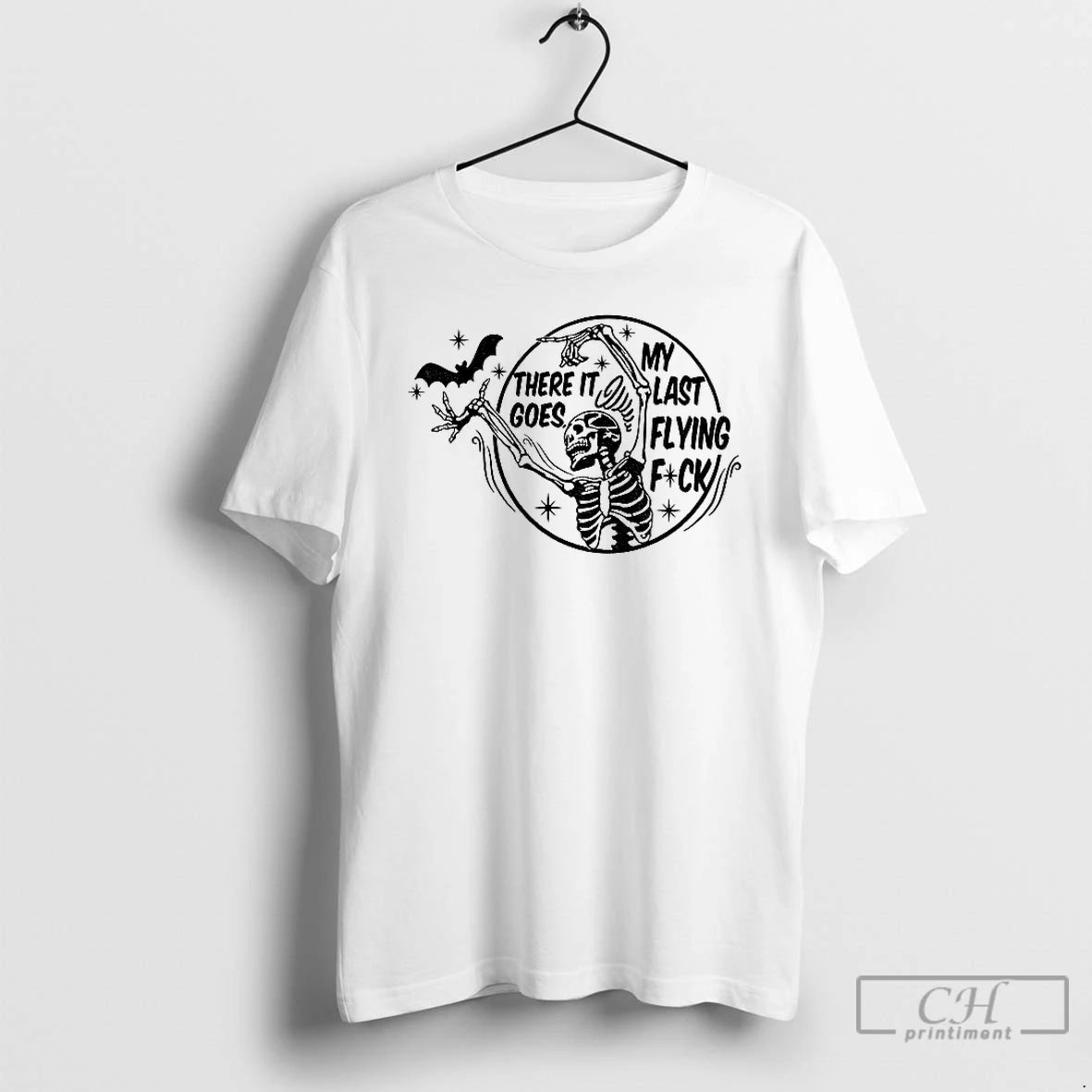 Classic Skeleton Dancing There It Goes My Last Flying Fuck Halloween 2025 T Shirts Hoodie Sweatshirt | PurePodTees.com