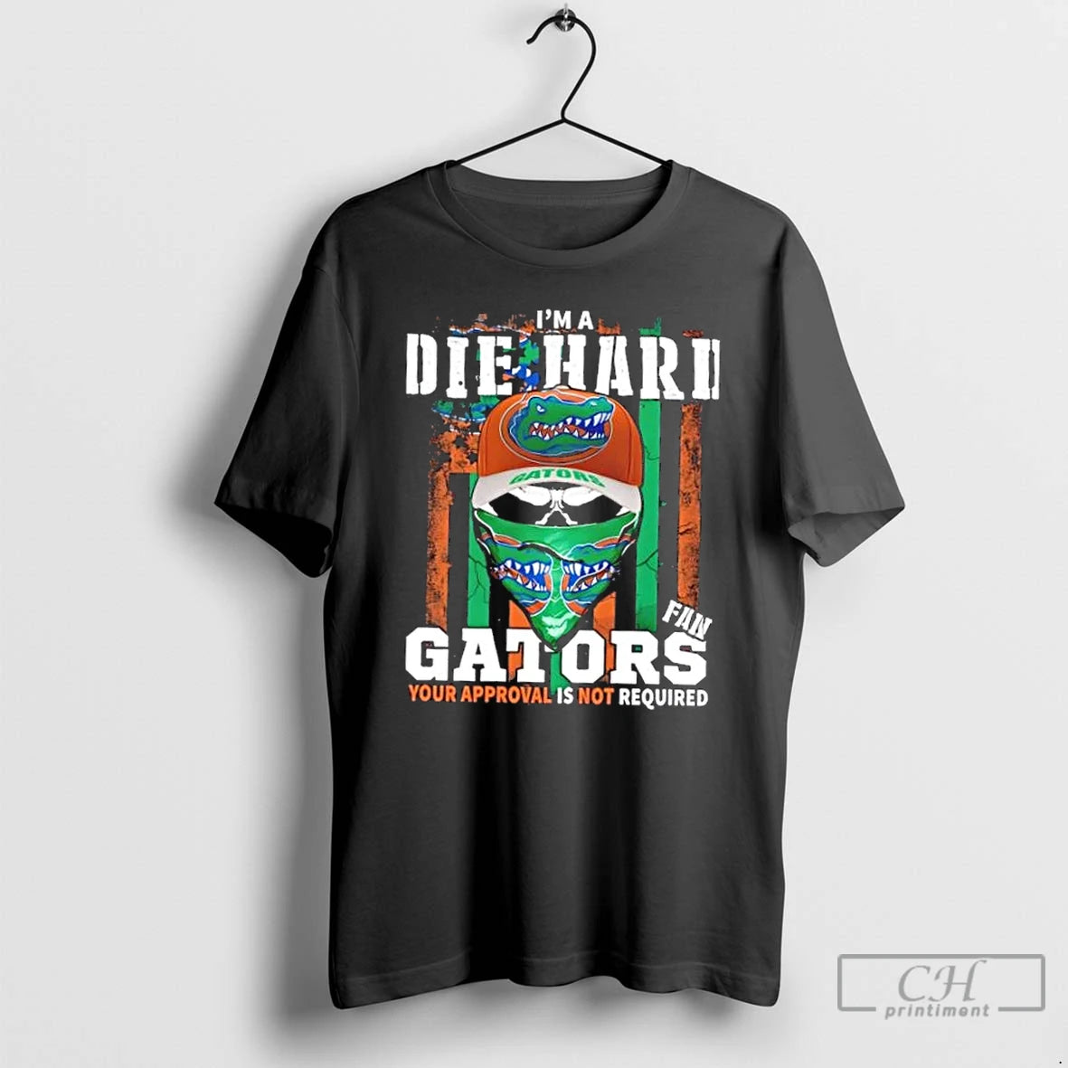 Classic Skull Im A Die Hard Florida Gators Fan Your Approval Is Not Required Shirt Hoodie Sweatshirt | PurePodTees.com