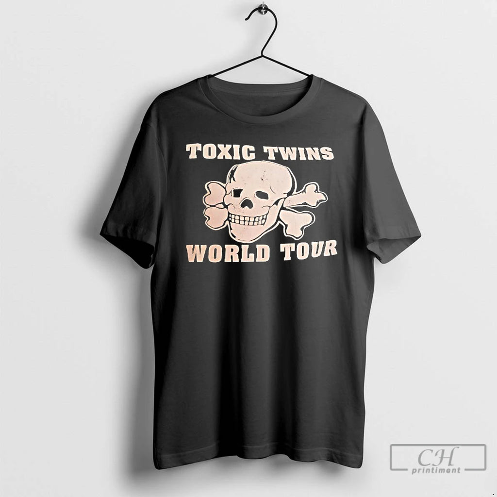Classic Skull Toxic Twins World Tour T Shirts Hoodie Sweatshirt | PurePodTees.com