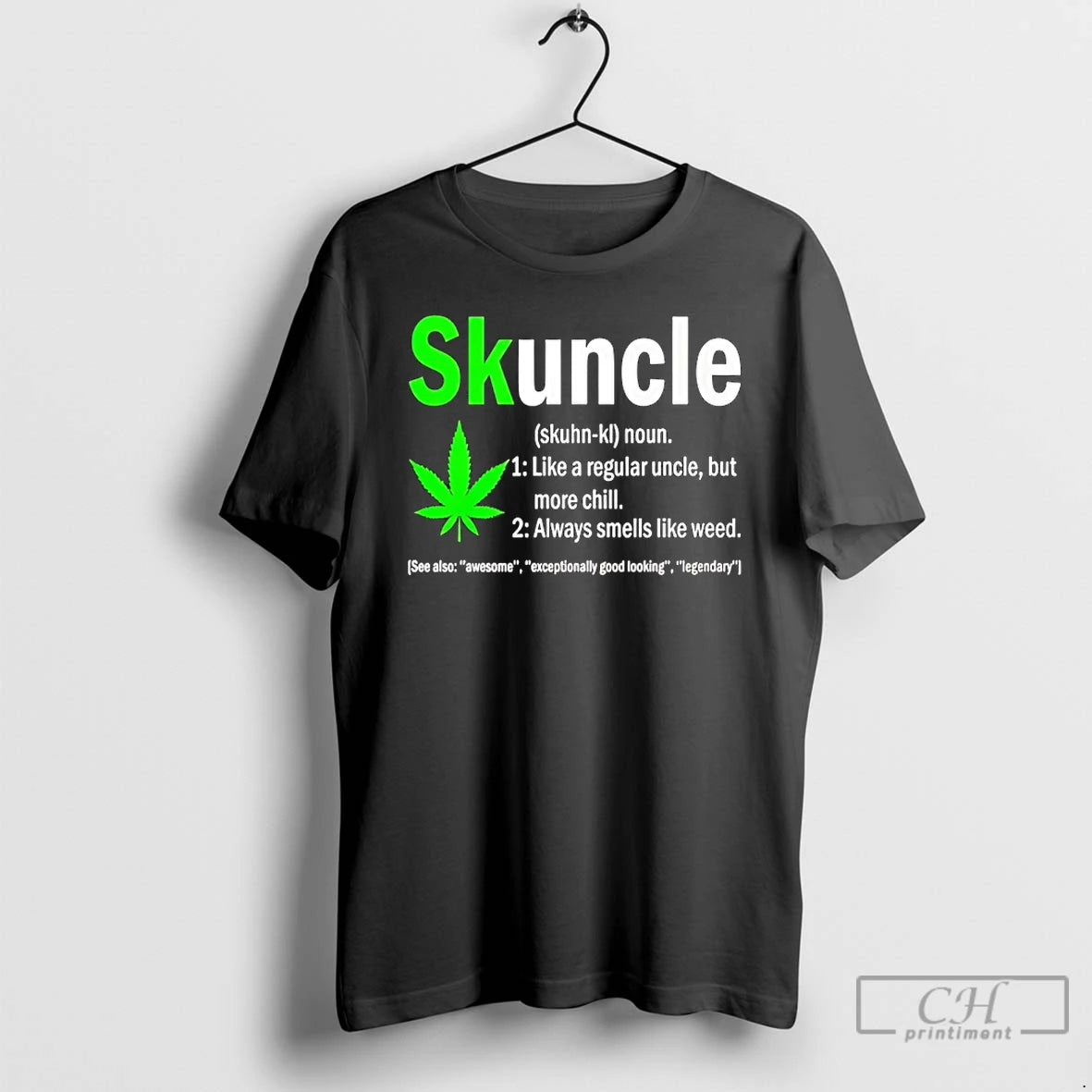 Classic Skuncle Like A Regular Uncle But More Chill Always Smells Like Weed T Shirts Hoodie Sweatshirt | PurePodTees.com