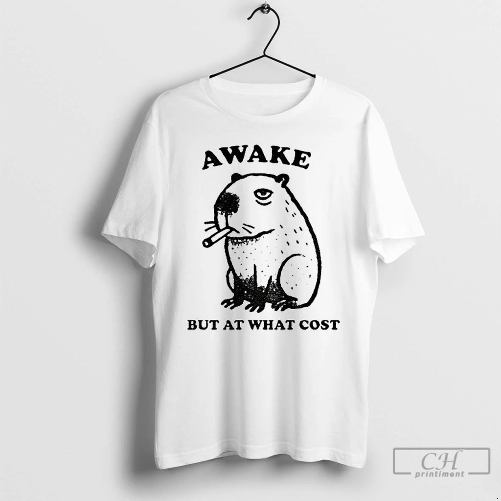 Classic Smoking Capybara Waffle But At What Cost T Shirts Hoodie Sweatshirt | PurePodTees.com
