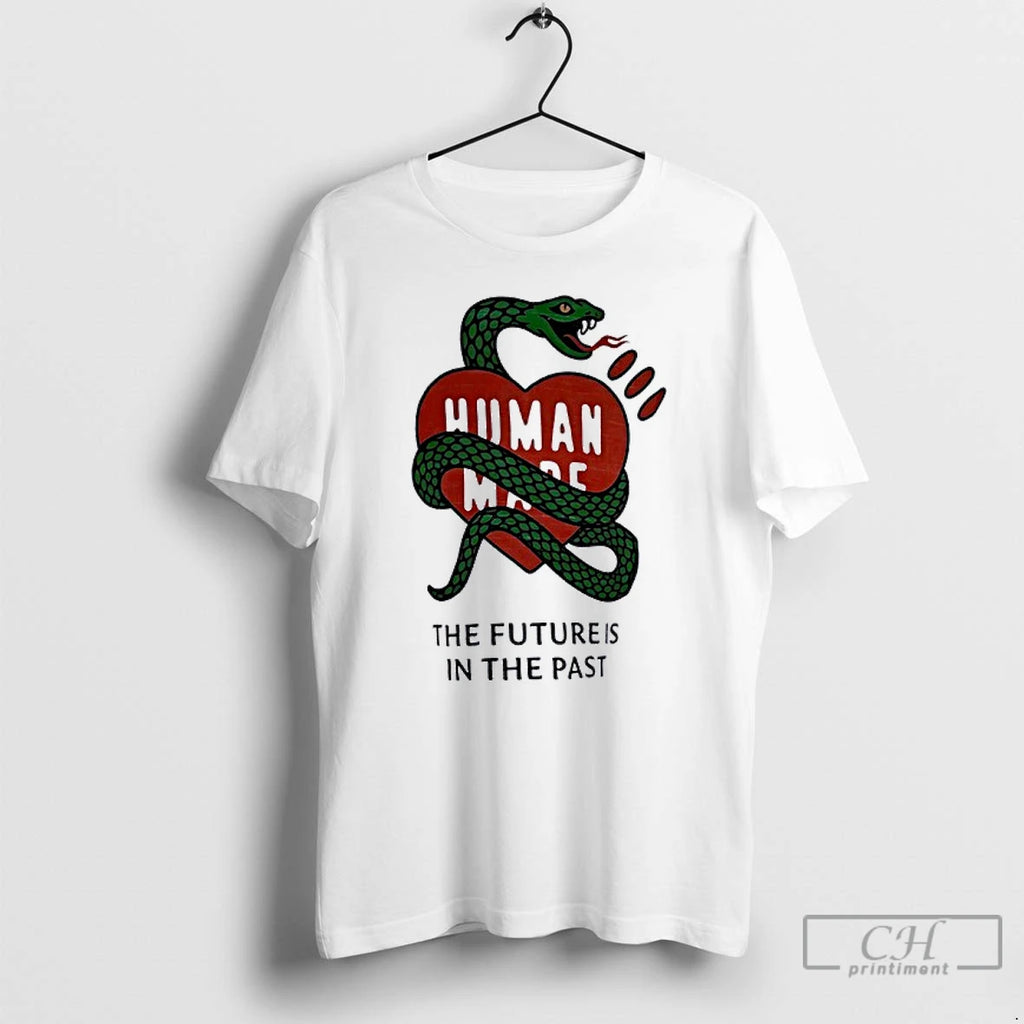 Classic Snake Human Made The Futures Is In The Past T Shirts Hoodie Sweatshirt | PurePodTees.com