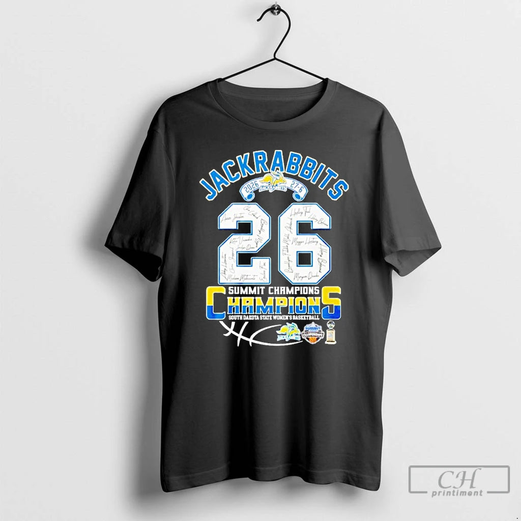 Classic South Dakota State Jackrabbits Womens Basketball 2026 27 6 Sumit Champions Signatures T Shirts