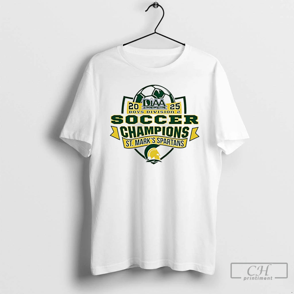 Classic St Marks Spartans 2025 Diaa Soccer Champions Division Shirt Hoodie Sweatshirt | PurePodTees.com