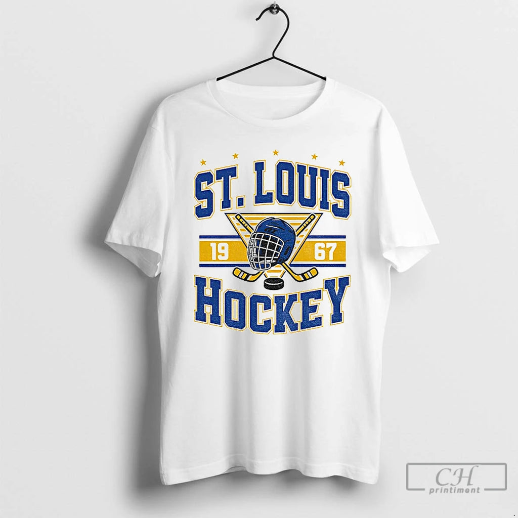 Classic St Louis Blues Hockey Logo Est 1967 Hockey Lover T Shirts