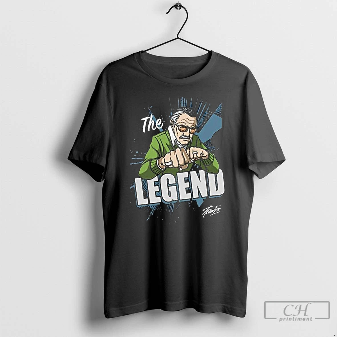 Classic Stan Lee The Legend Long Sleve T Shirts Hoodie Sweatshirt | PurePodTees.com