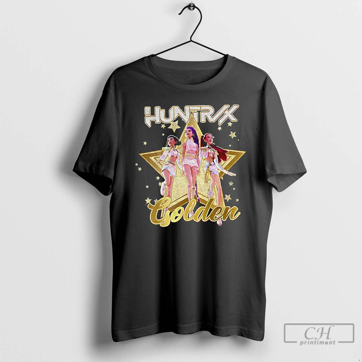 Classic Star Kpop Demon Hunters Huntrix Golden T Shirts Hoodie Sweatshirt | PurePodTees.com