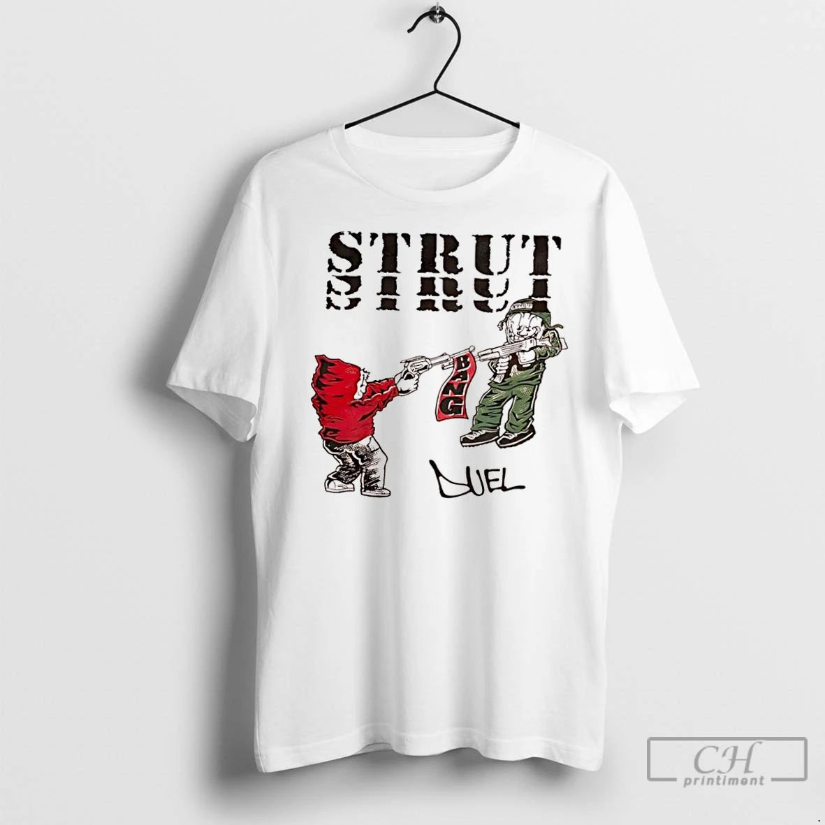 Classic Strut And Duel Bang Revolver Graphic Shirt Hoodie Sweatshirt | PurePodTees.com