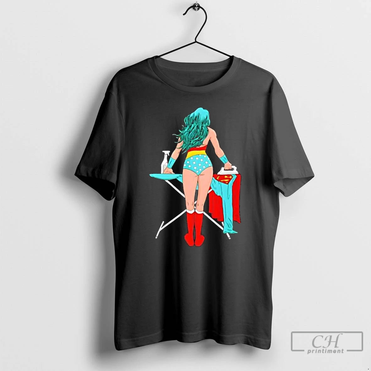 Classic Superhero Ironing Retro Comic T Shirts Hoodie Sweatshirt | PurePodTees.com