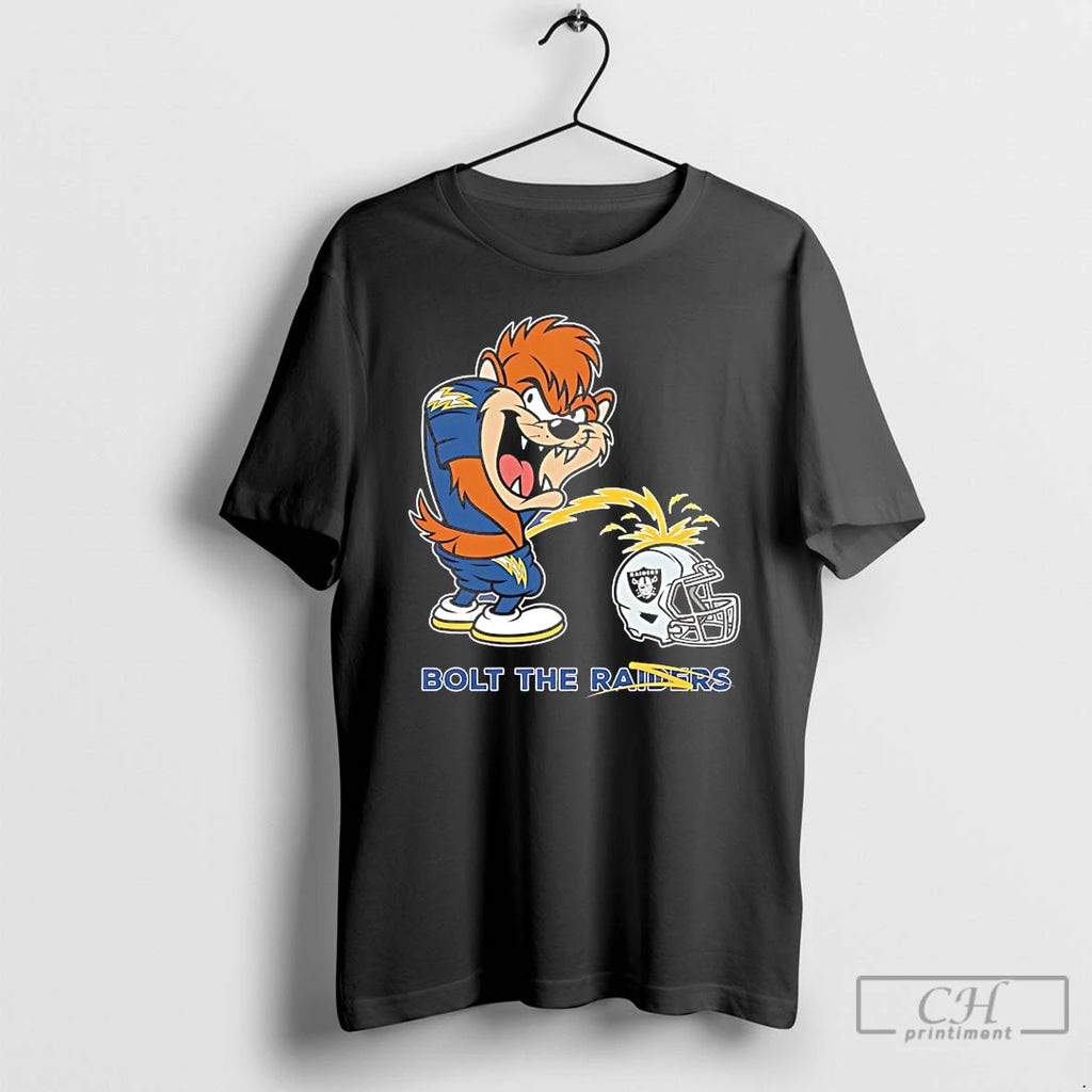 Classic Tasmanian Devil Chargers Bolt The Raider Shirt Hoodie Sweatshirt | PurePodTees.com