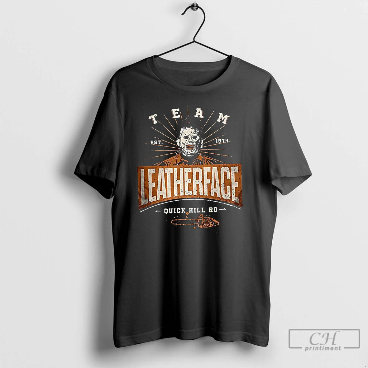 Classic Team Leatherface Krueger Elm Quick Hill 1974 Halloween T Shirts Hoodie Sweatshirt | PurePodTees.com