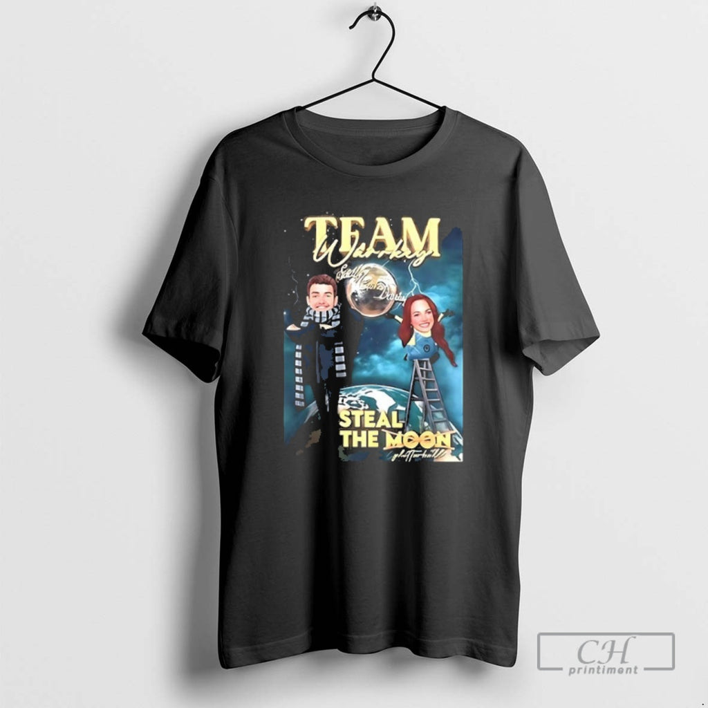 Classic Team Warrky Sarah And David Steal The Moon Shirt Sweater