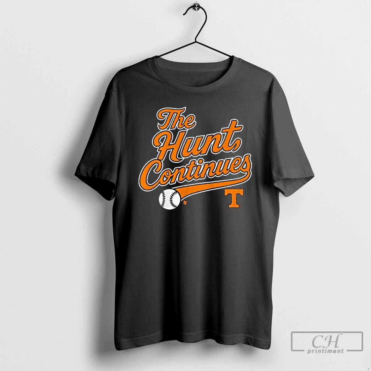 Classic Tennessee Baseball The Hunt Continues Long Sleve T Shirts Hoodie Sweatshirt | PurePodTees.com