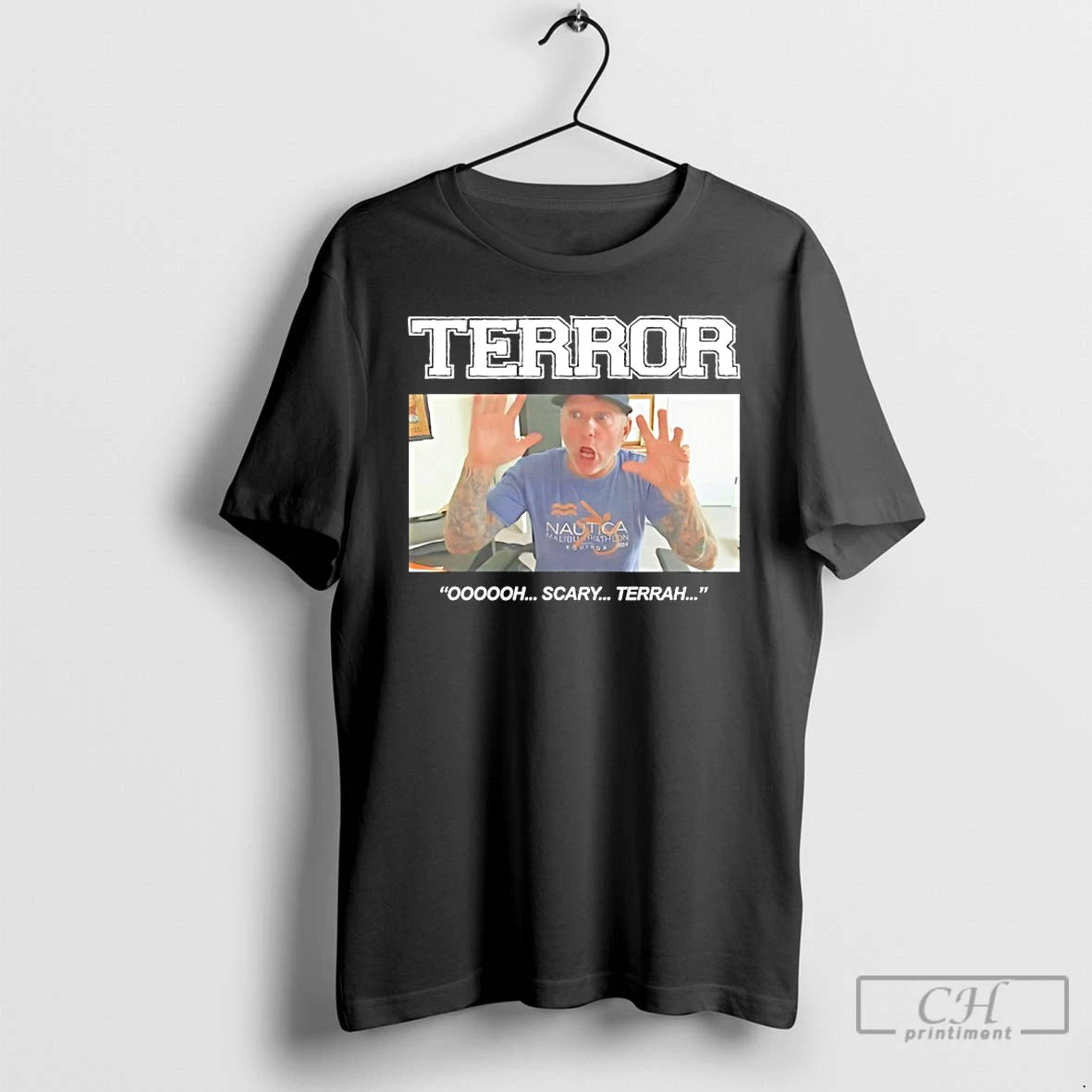 Classic Terror Oooooh Scary Terrah T Shirts Hoodie Sweatshirt | PurePodTees.com