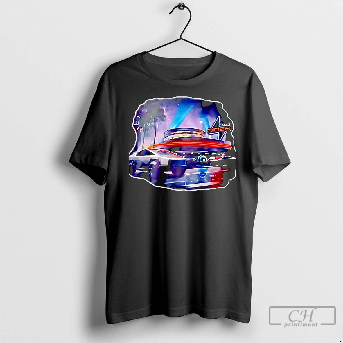 Classic Tesla Hollywood Diner Christmas Shirt Hoodie Sweatshirt | PurePodTees.com
