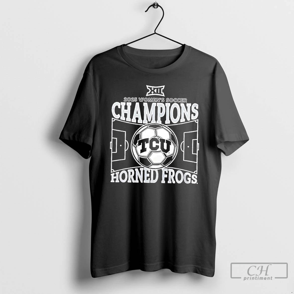 Classic Texas Christian University Womens Soccer 2025 Big 12 Regular Season Champions 2 Sided Shirt Hoodie Sweatshirt