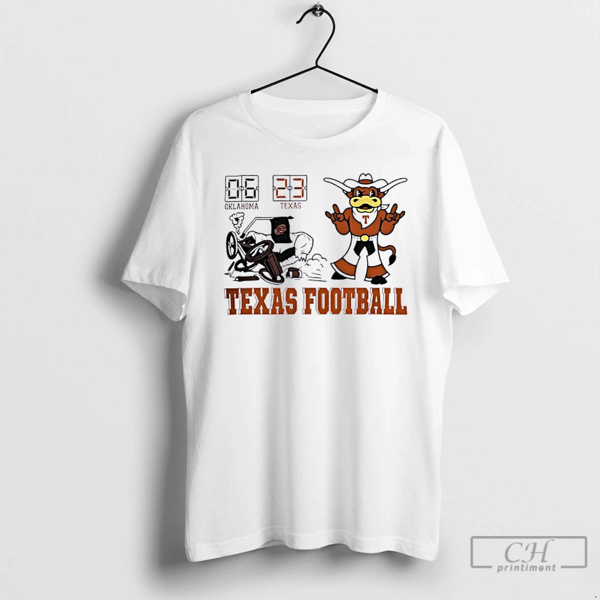 Classic Texas Longhorns Vs Oklahoma Sooners 2025 Score 23 6 T Shirts Hoodie Sweatshirt | PurePodTees.com