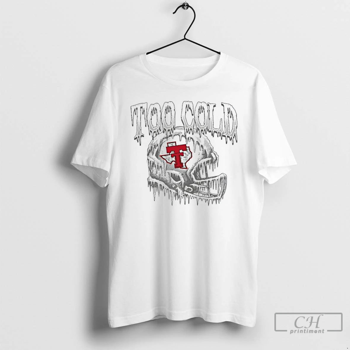 Classic Texas Tech Red Raider Too Cold Helmet Ice Logo T Shirts Hoodie Sweatshirt | PurePodTees.com