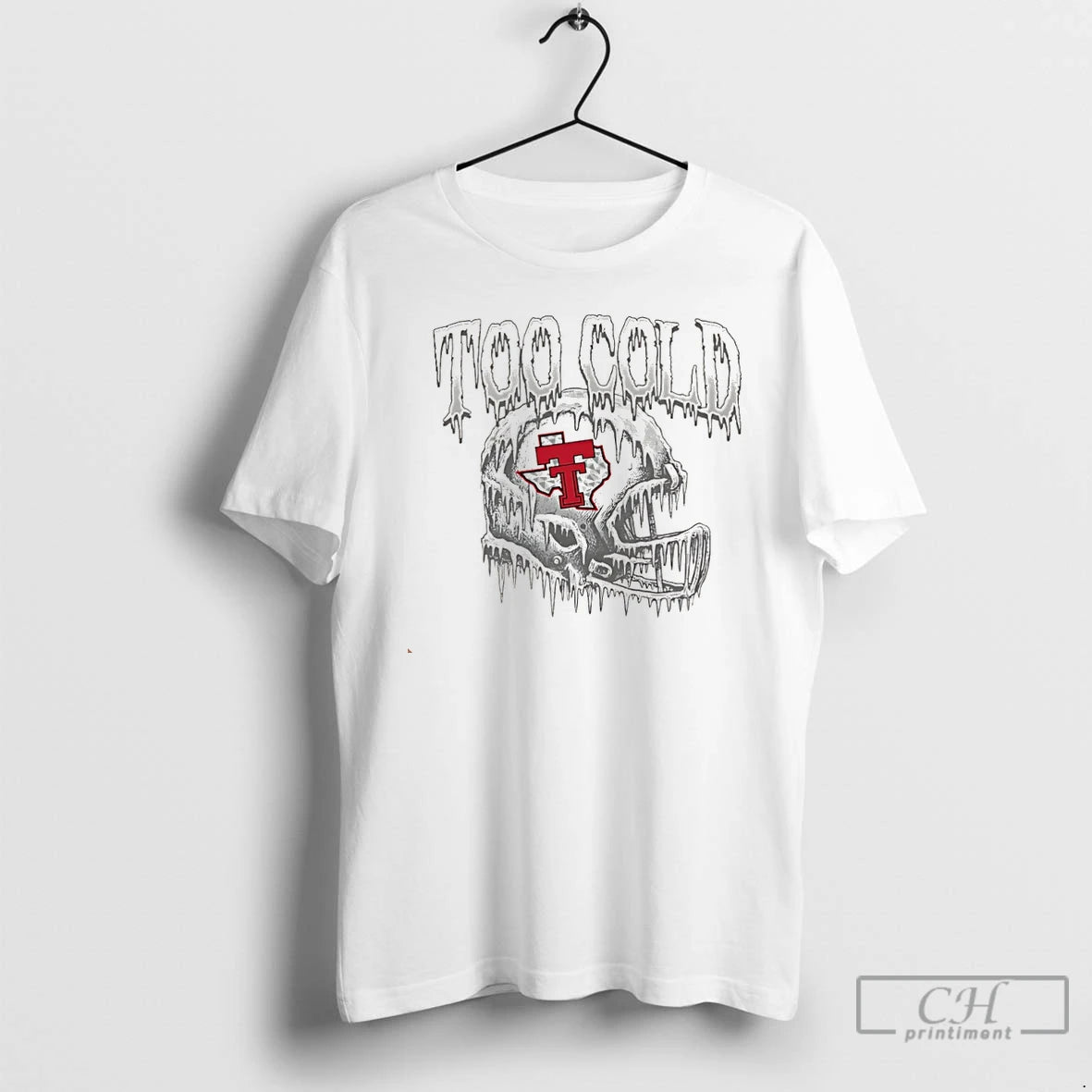 Classic Texas Tech Red Raiders Too Cold Helmet Christmas T Shirts Hoodie Sweatshirt | PurePodTees.com