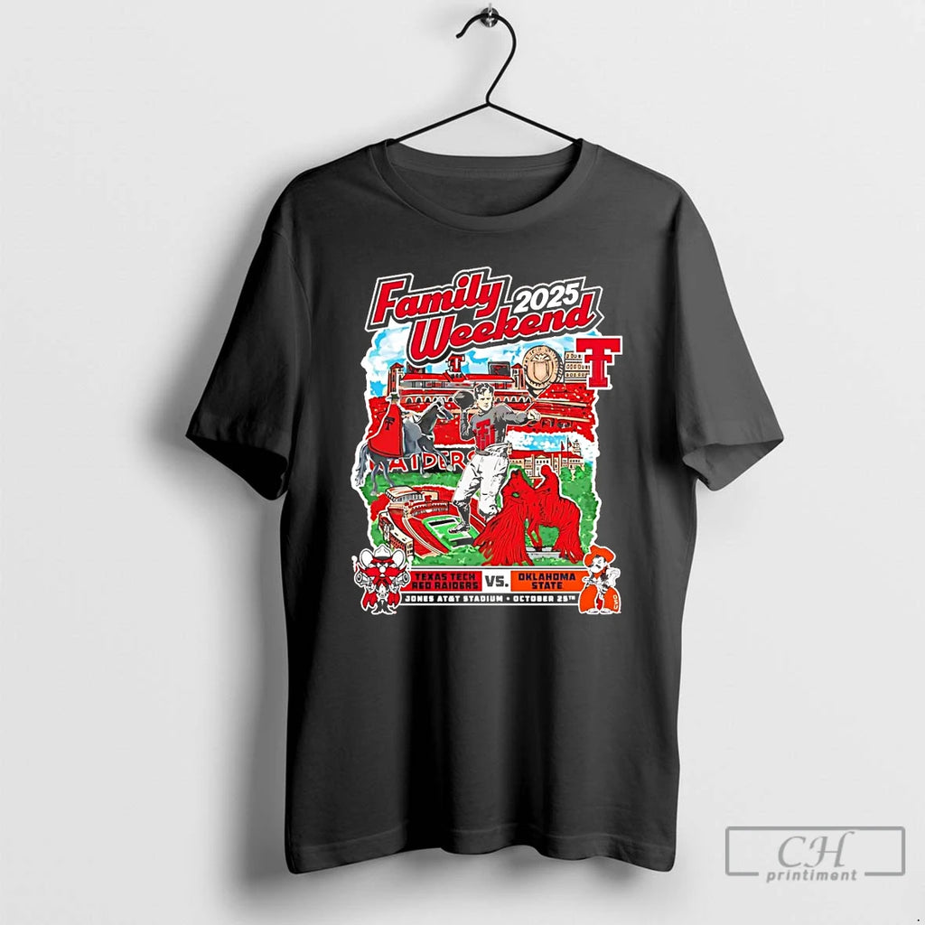 Classic Texas Tech Red Raiders Vs Oklahoma State 2025 Family Day T Shirts Hoodie Sweatshirt | PurePodTees.com