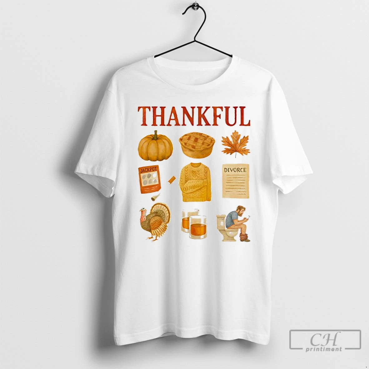 Classic Thankful Thanksgiving Meme T Shirts Hoodie Sweatshirt | PurePodTees.com