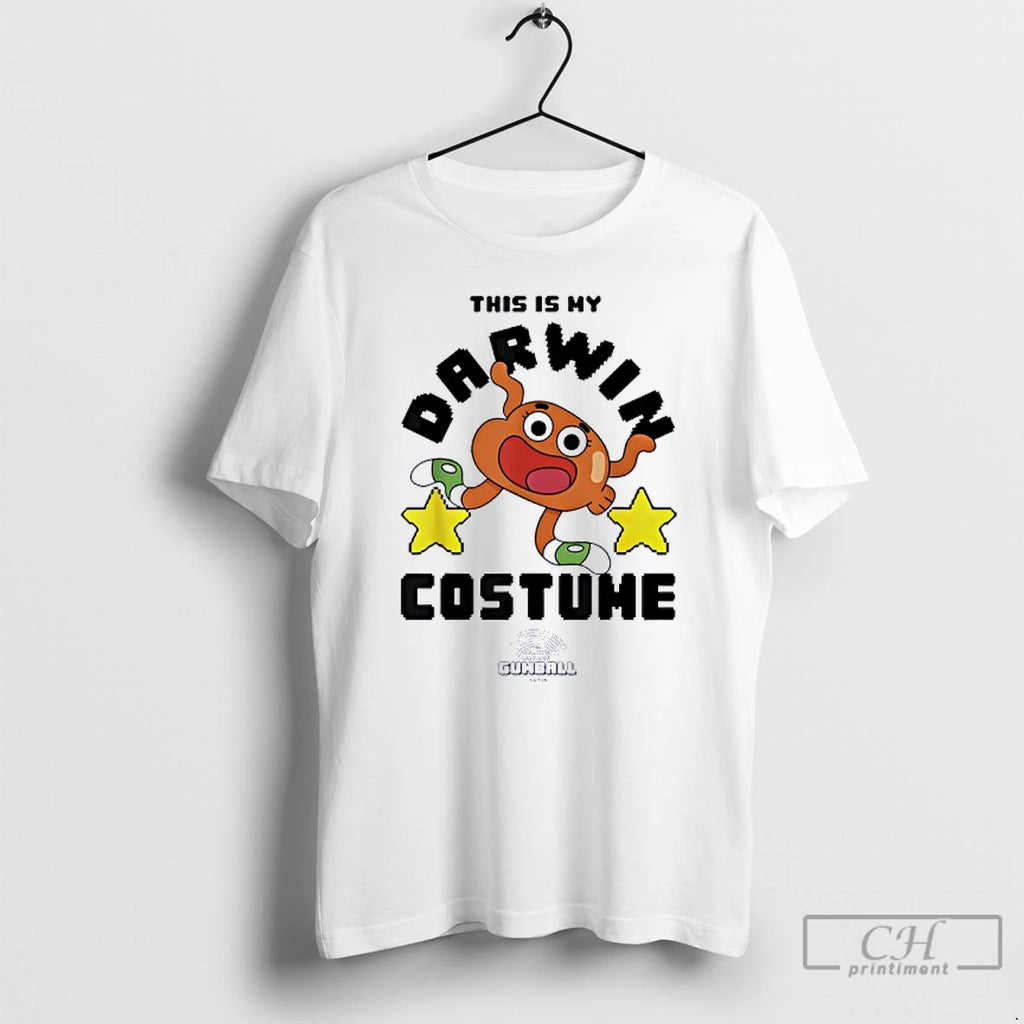 Classic The Amazing World Of Gumball This Is My Darwin Costume T Shirts Hoodie Sweatshirt | PurePodTees.com
