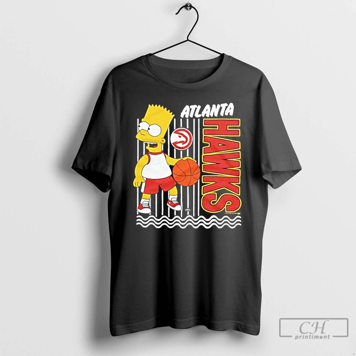 Classic The Bart Simpson X Atlanta Hawks Basketball Shirt Hoodie Sweatshirt | PurePodTees.com